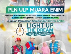 Melalui Program Light Up The Dream, PLN ULP Muara Enim Terangi Harapan Warga