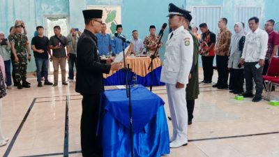 Sah ! Usai Dilantik Camat, Dasril Resmi Jabat Kades PAW Desa Tanjung Kemala