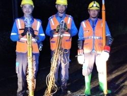 Berjuang Pulihkan Jaringan Listrik, Para Petugas Yantek PLN ULP Lembayung Lahat Tak Kenal Lelah