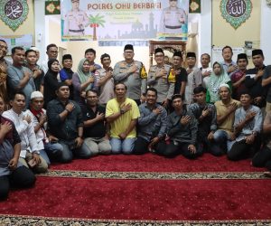 Polres OKU Gelar Buka Puasa Bersama Wartawan dan Mahasiswa