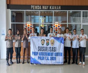 Kabag Binkar Biro SDM Polda Lampung Sosialisasi PNBP Assessment Center Polri di Pemda Way Kanan