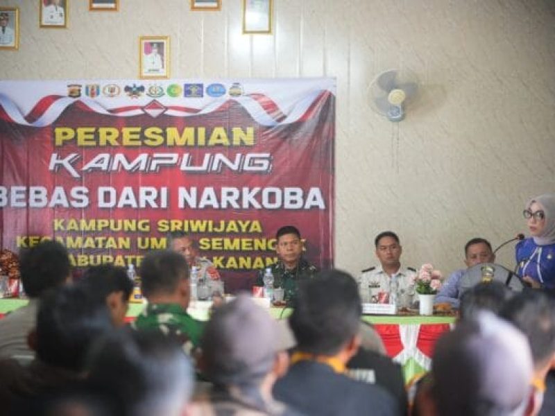 Bupati Way Kanan Resmikan Kampung Bebas Narkoba